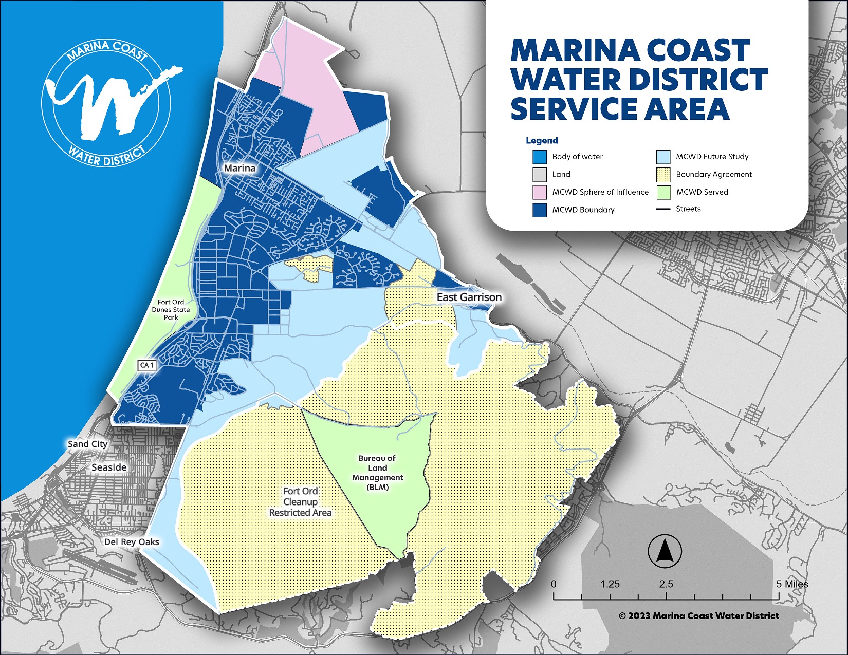 MCWD service area map