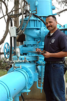 Marina's water supply originates from six wells