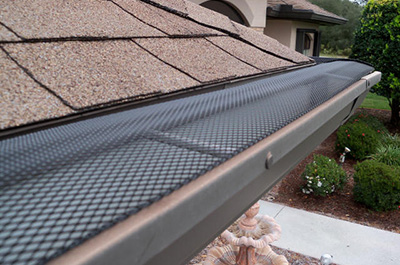 Rain Gutter Leaf Screen